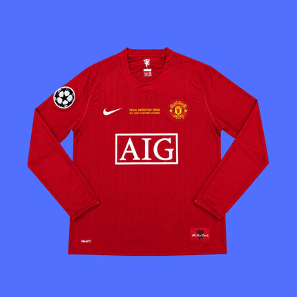 Manchester United 2008 Manga Larga Ronaldo 2008