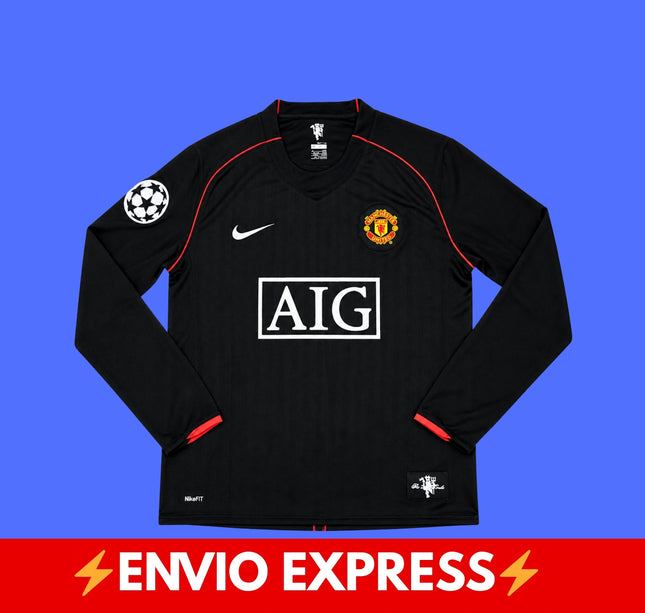 Manchester United Ronaldo 2008 Visita - Manga Larga