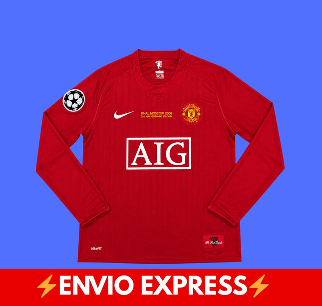 Manchester United 2008 Manga Larga Ronaldo 2008