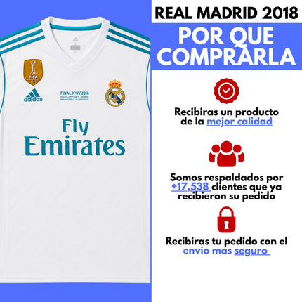 Real Madrid 2018 Manga Larga Ronaldo