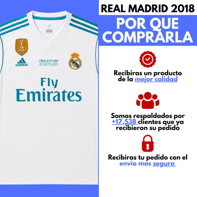 Real Madrid 2018 Manga Larga Ronaldo