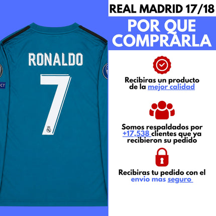 Real Madrid 3er 17/18 Manga Larga Ronaldo