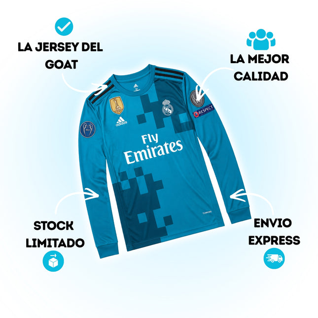 Real Madrid 3er 17/18 Manga Larga Ronaldo