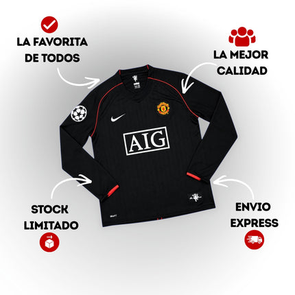 Manchester United Ronaldo 2008 Visita - Manga Larga